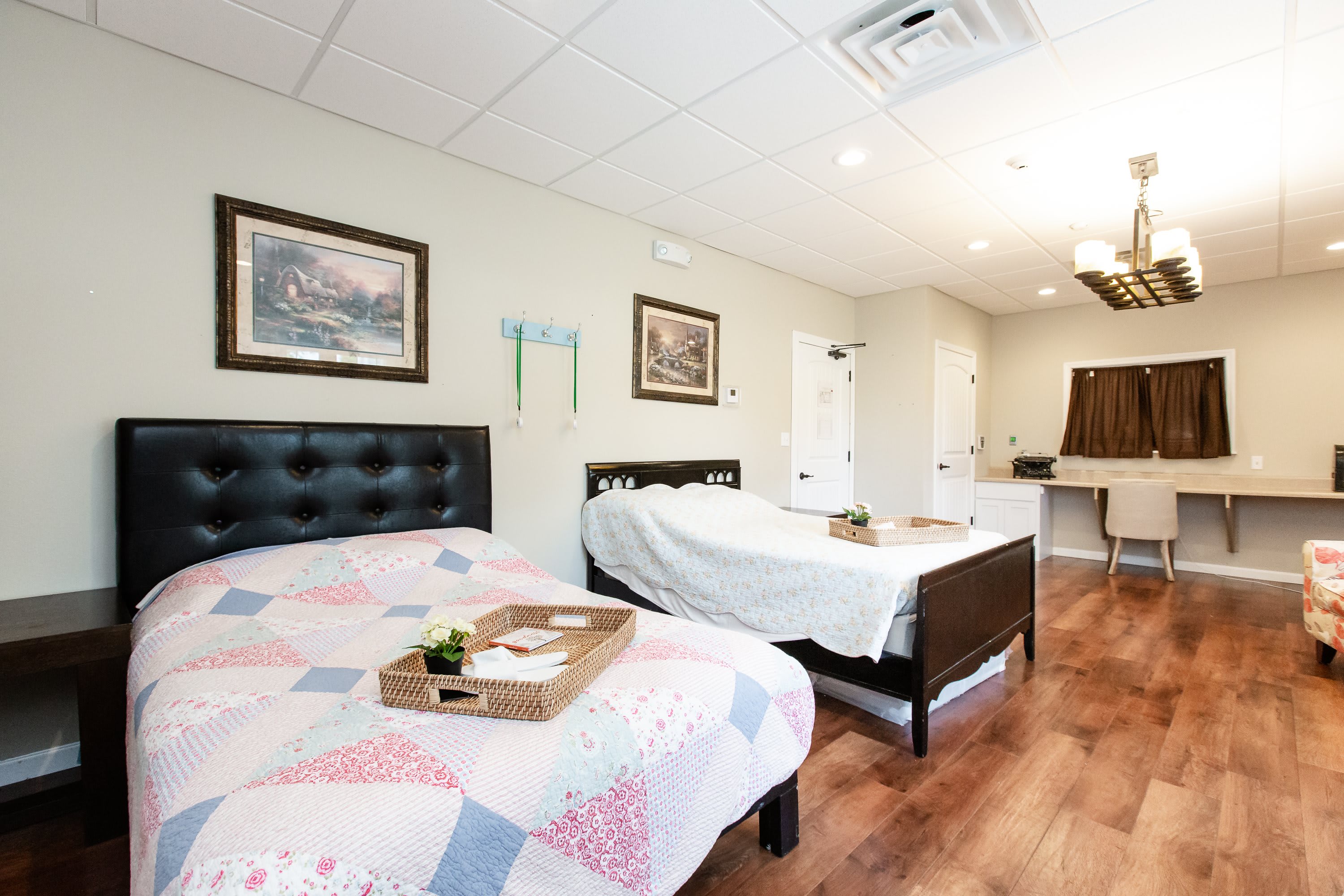 Semi-private bedroom with residential décor